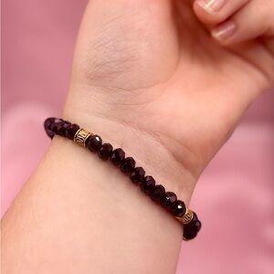 Elegant Purple Beaded Bracelet